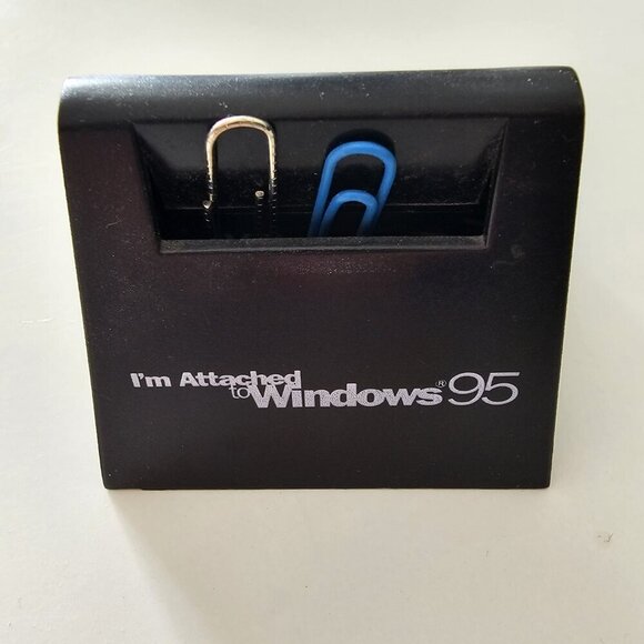 Rare Vintage Original "Microsoft Windows 95" Paperclip Holder - Picture 1 of 5